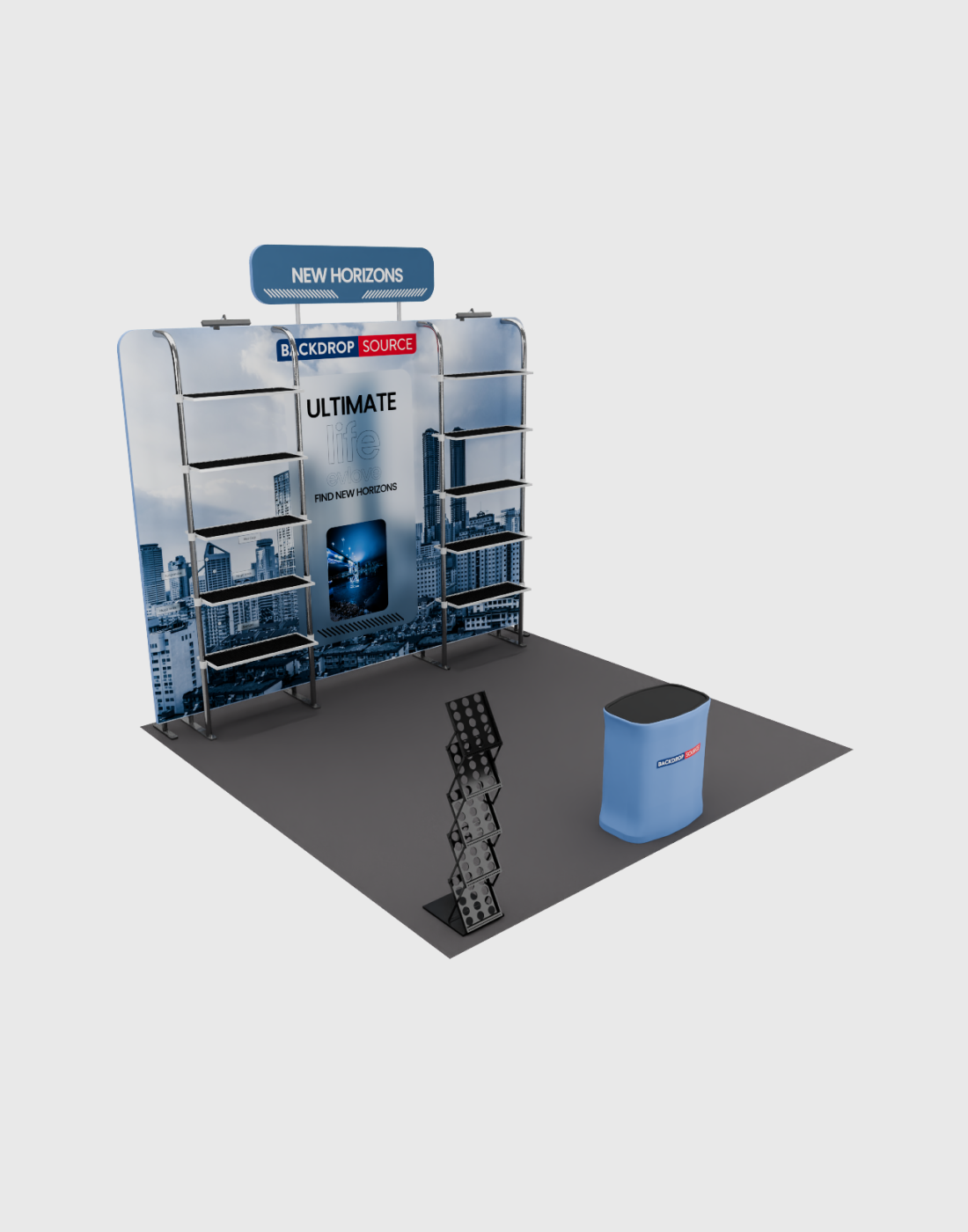 Tragbare Ausstellungswand 3m x 3m – Modell 28
