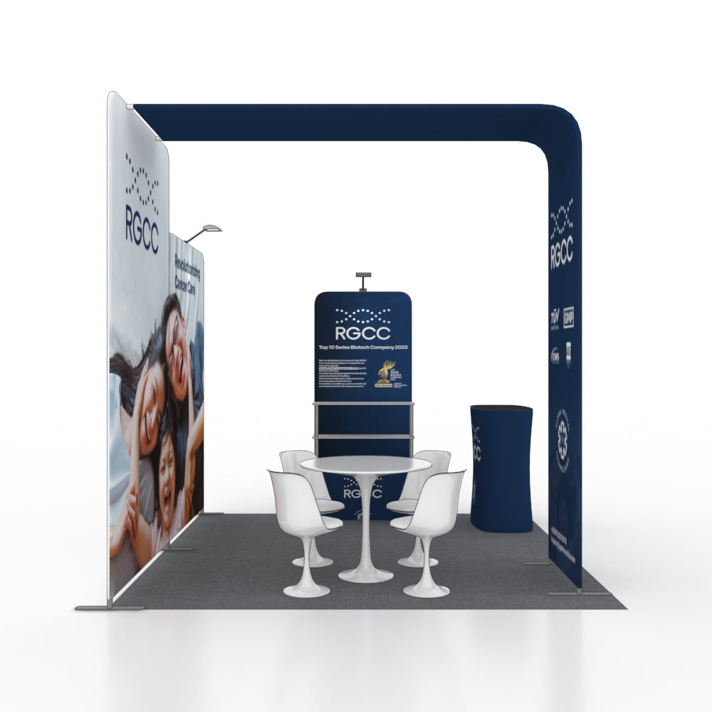 Tragbare Ausstellungswand 3m x 3m – Modell 15