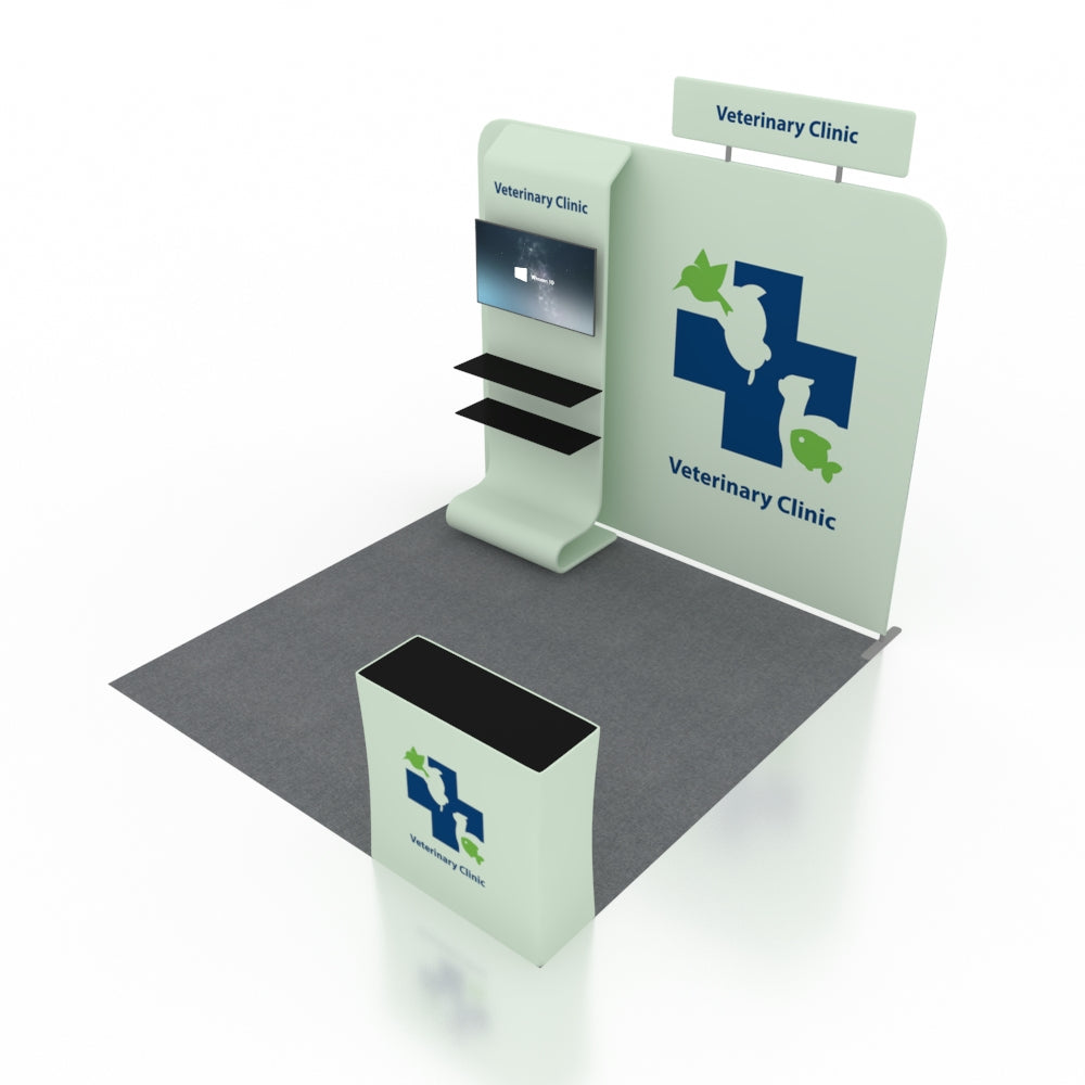 Tragbare Ausstellungswand 3m x 3m – Modell 16