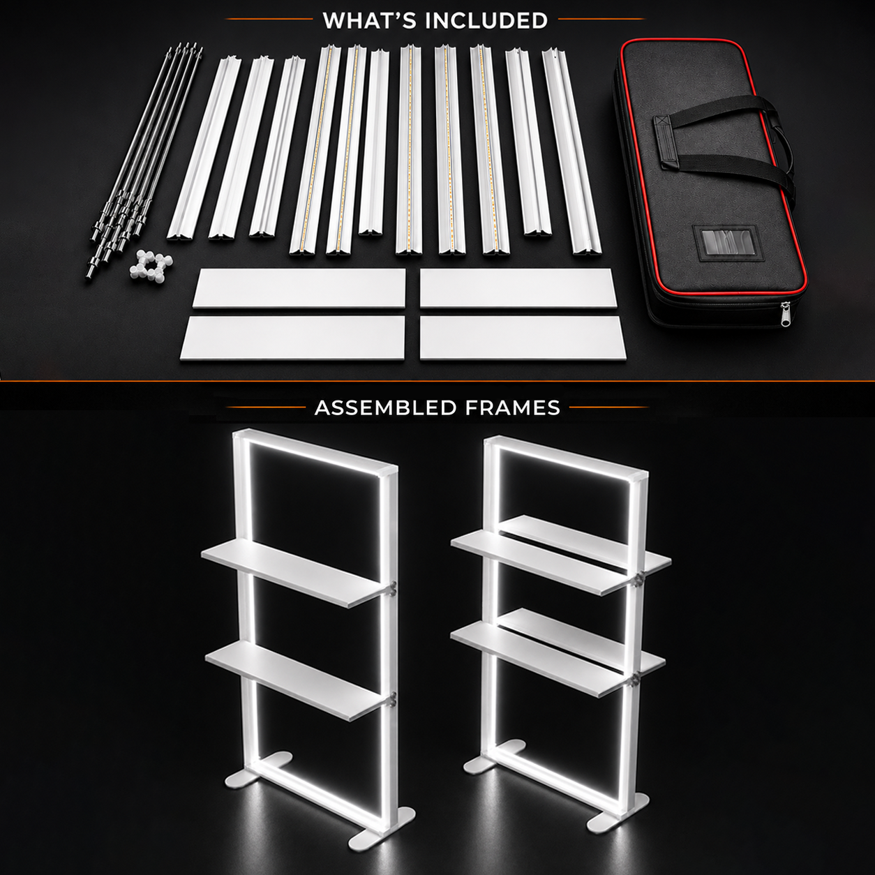 SEG Led Light Box with Shelves