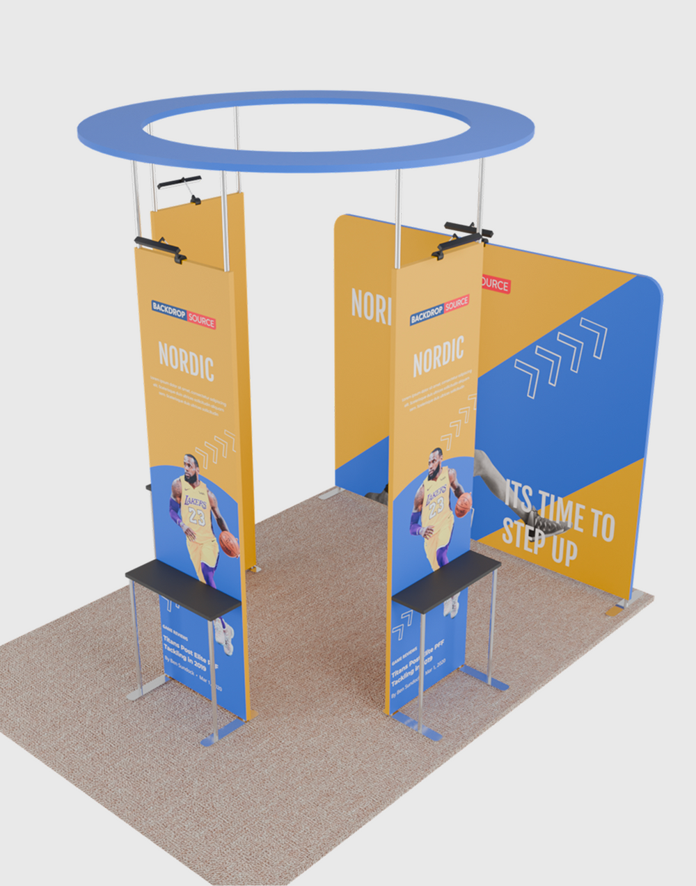 Mobiles Ausstellungsdisplay 3m x 3m – Modell 40