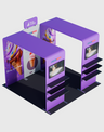 Mobiles Ausstellungsdisplay 3m x 3m – Modell 35