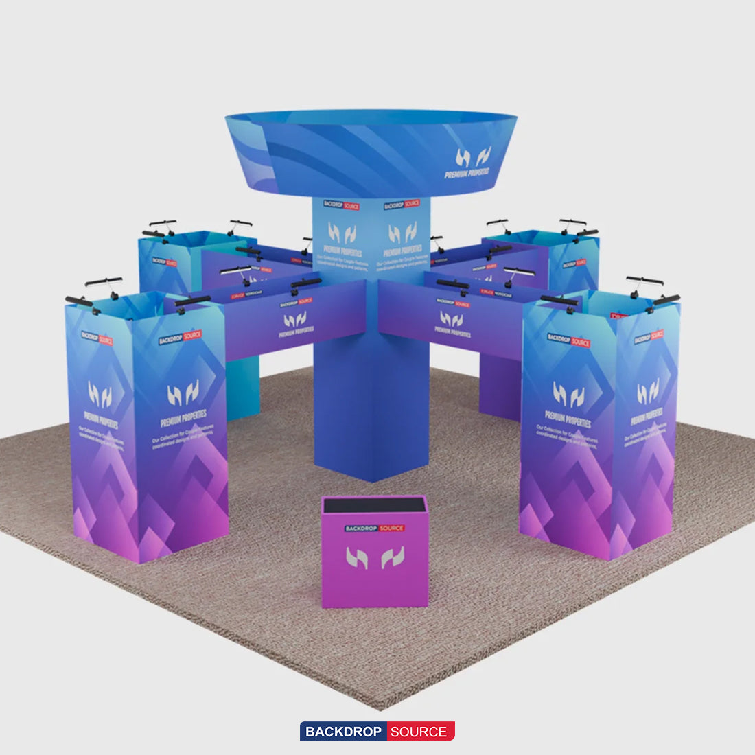 Modular Booth Kits 9m x 9m - Model 1