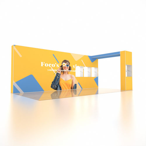 SEG Pro Pop-up-Messestand – Modell 7 (6m x 3m)
