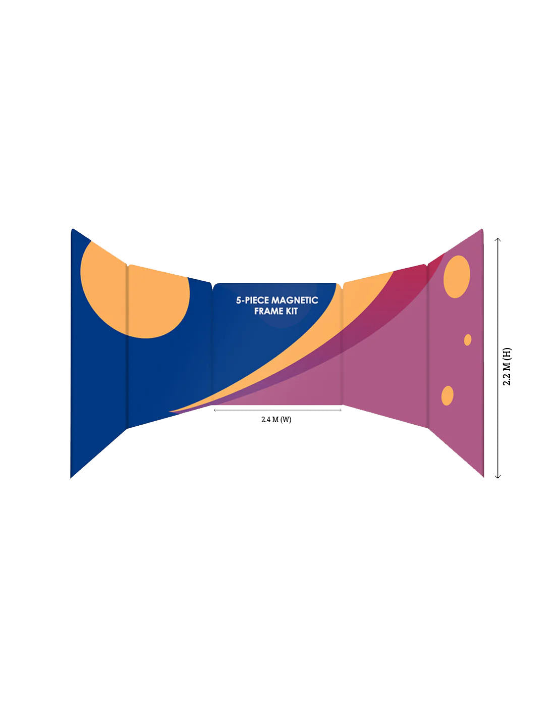 5-Panel-Magnetdisplay Größe