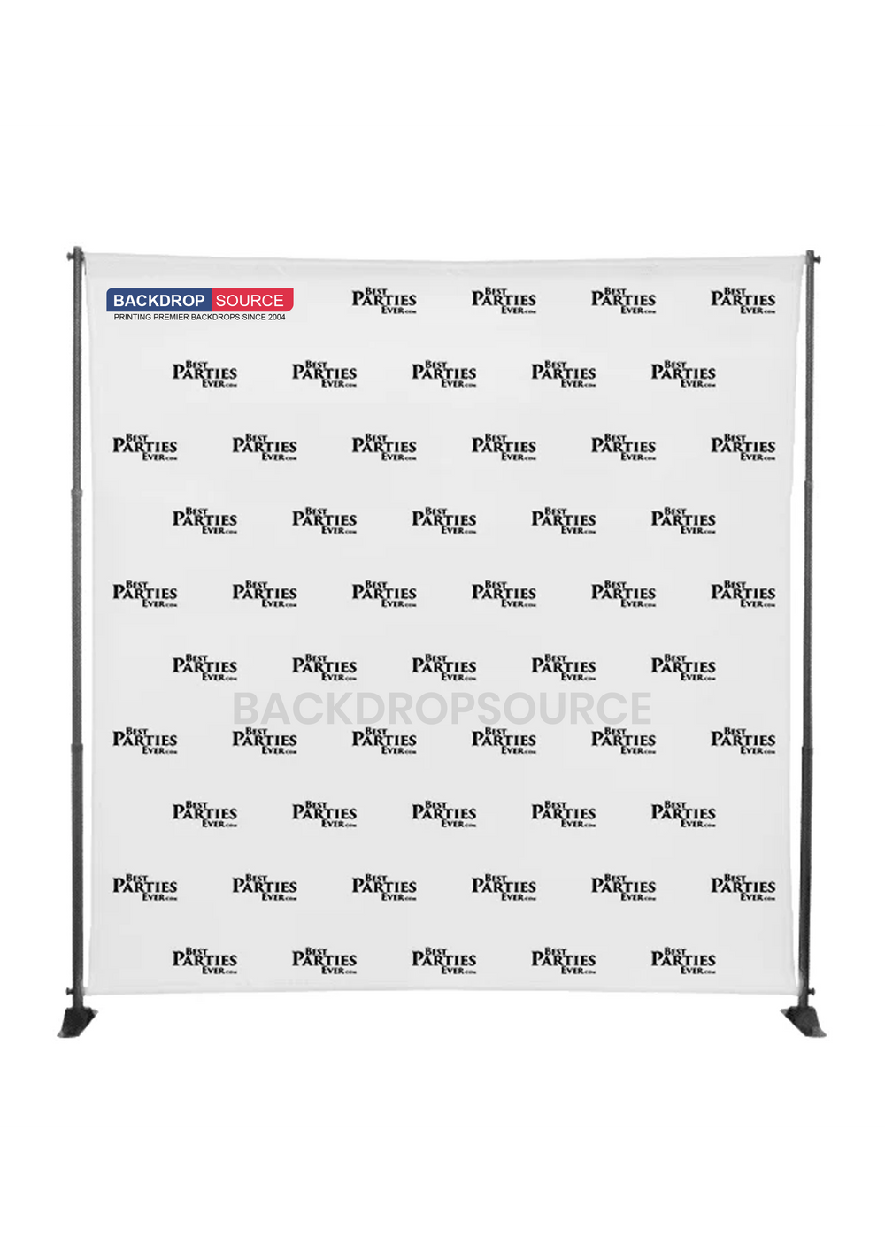 Fabric Backdrop Media Wall With Adjustable Stand