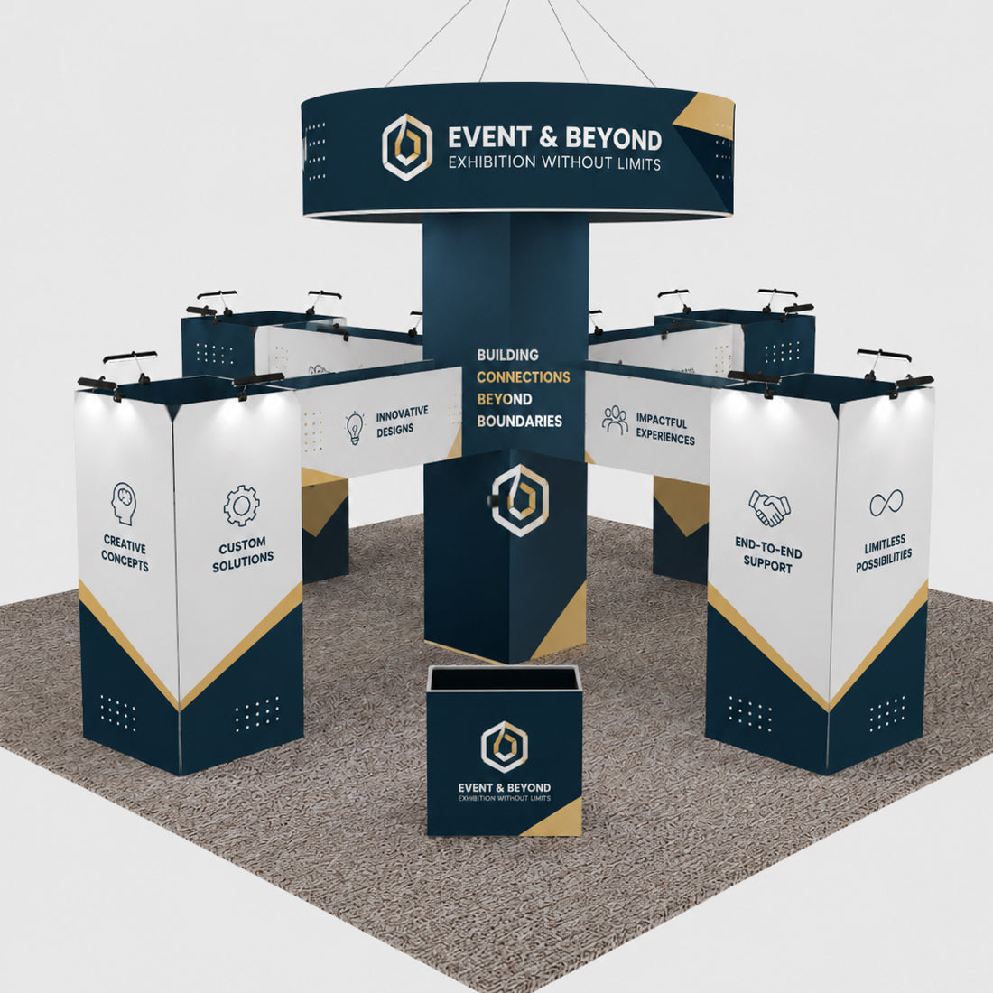 Modular Booth Kits 9m x 9m - Model 1
