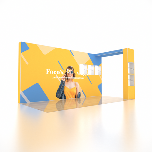SEG Pro Pop-up-Messestand – Modell 8 (6m x 3m)