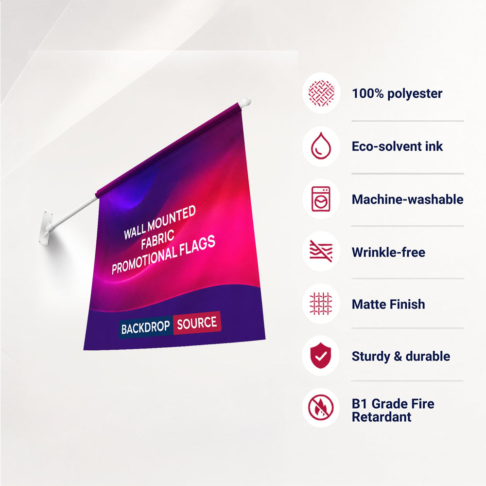 Wall Mounted Promotional Flags