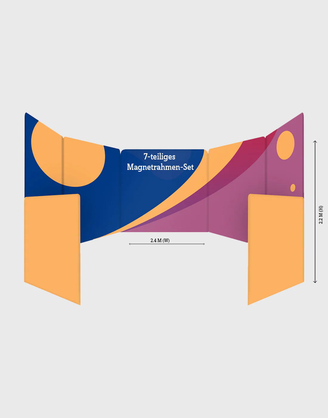 7-Panel-Magnetdisplay Größe