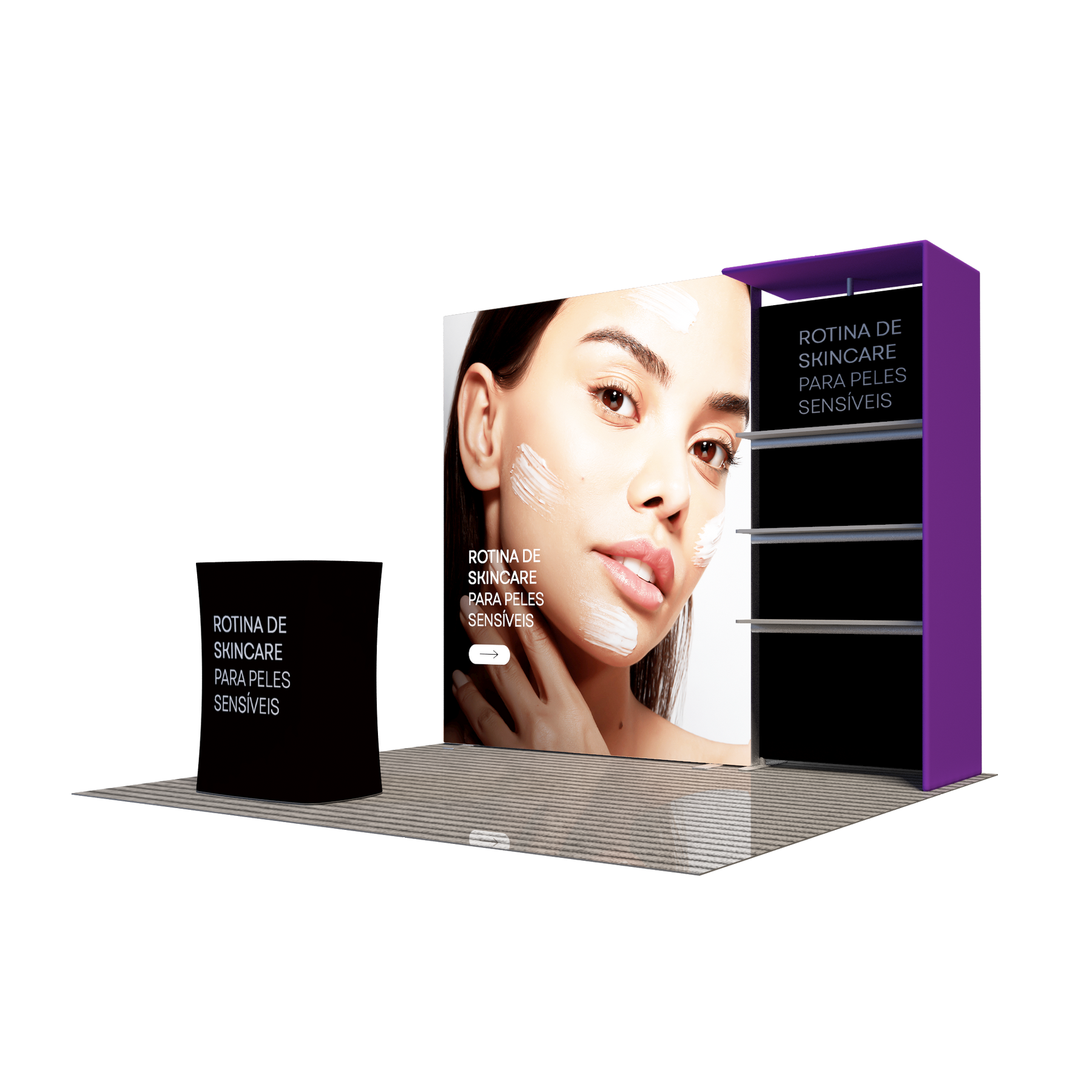 Premier 3m x 3m Messestand – Modell 5
