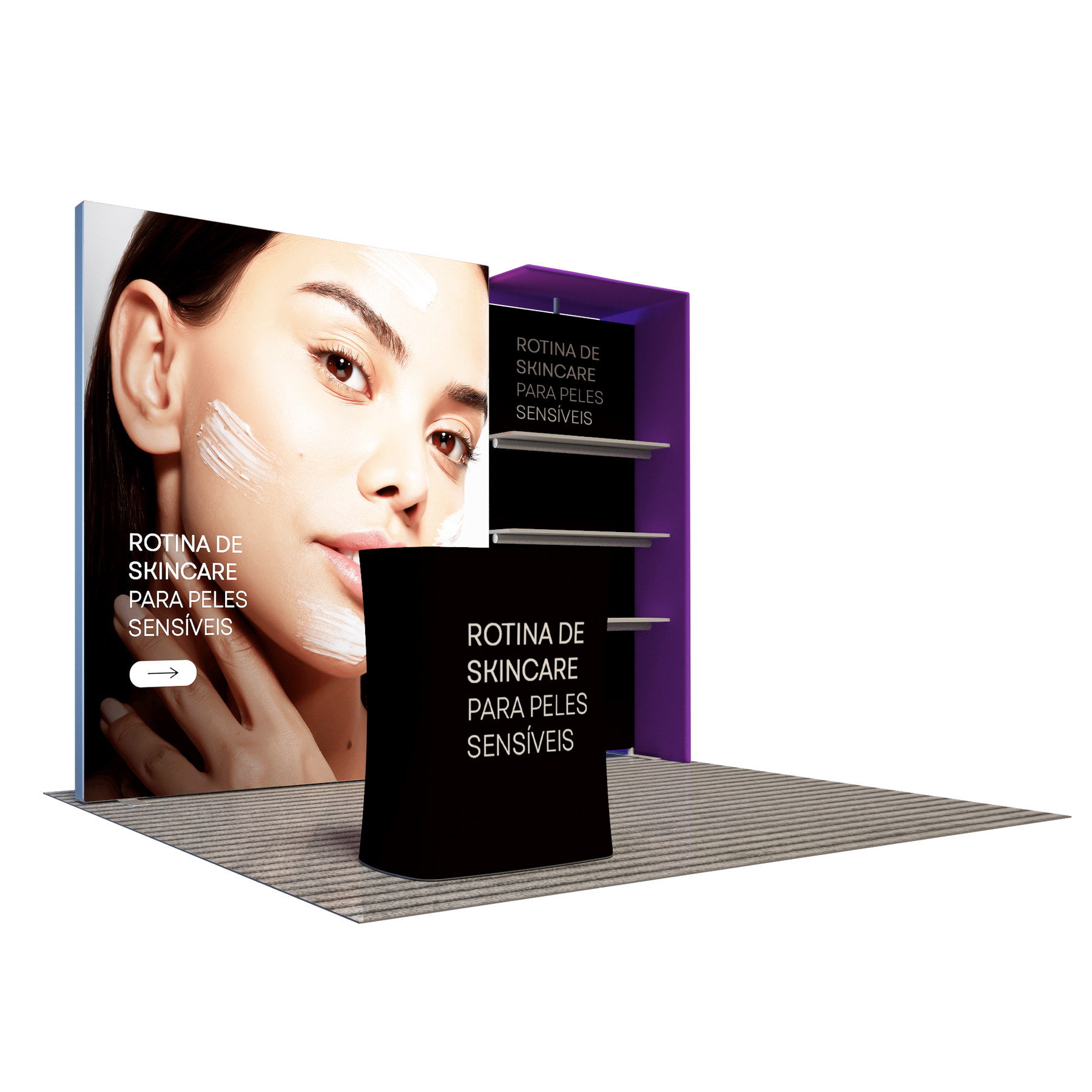 Premier 3m x 3m Messestand – Modell 5