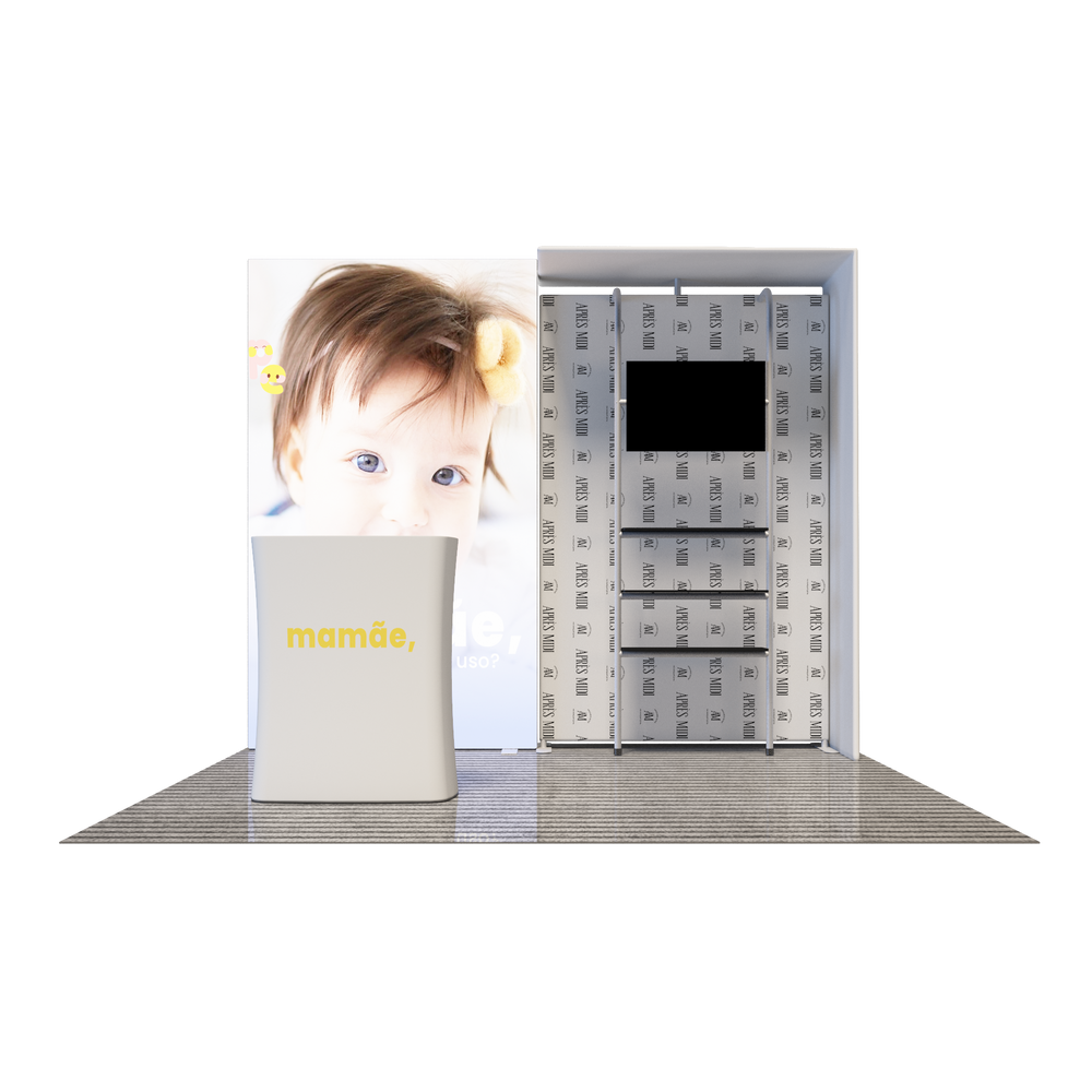 Premier 3m x 3m Messestand – Modell 1