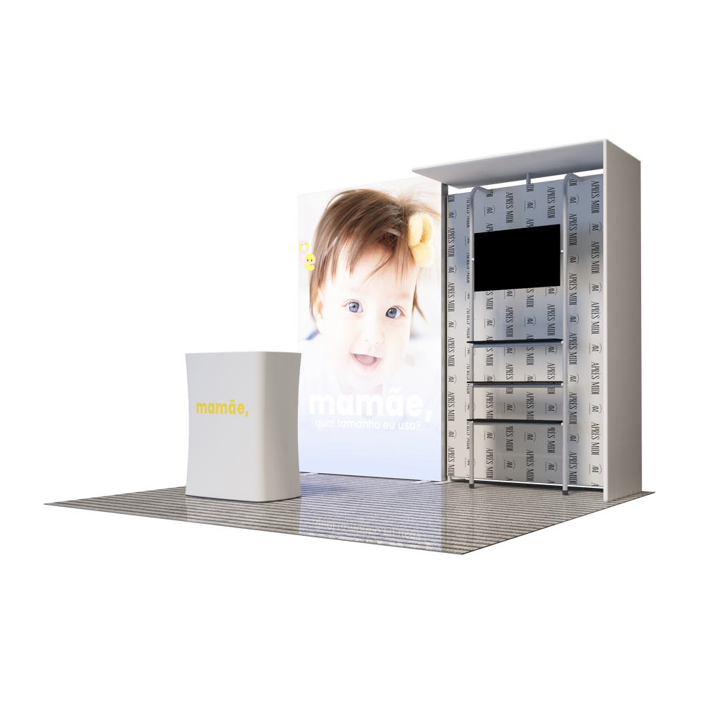 Premier 3m x 3m Messestand – Modell 1