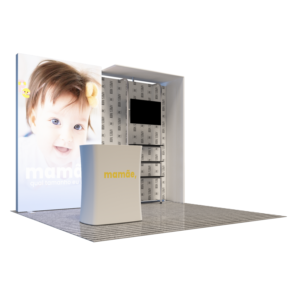 Premier 3m x 3m Messestand – Modell 1