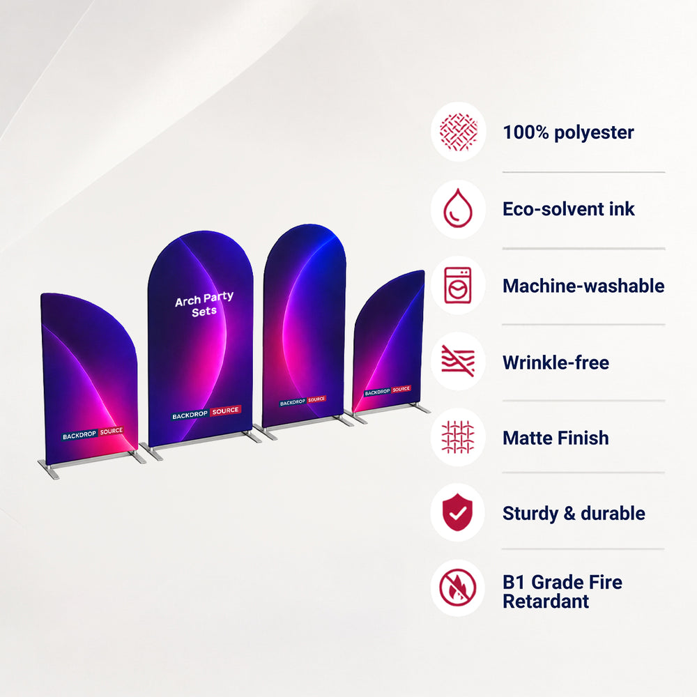 Bogen-Partysets – 4 Wände