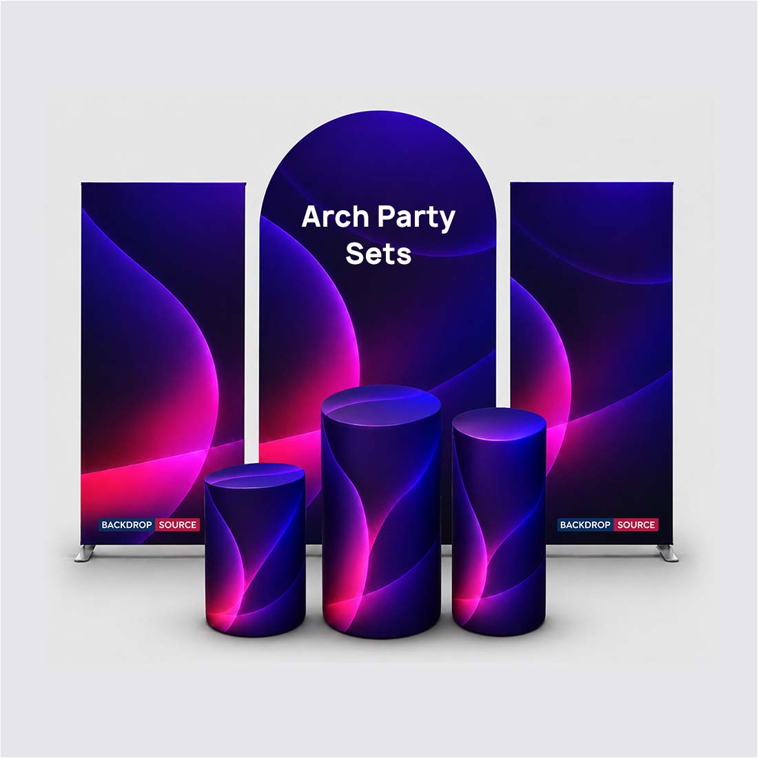 Bogen-Partysets mit Sockel – Modell 3