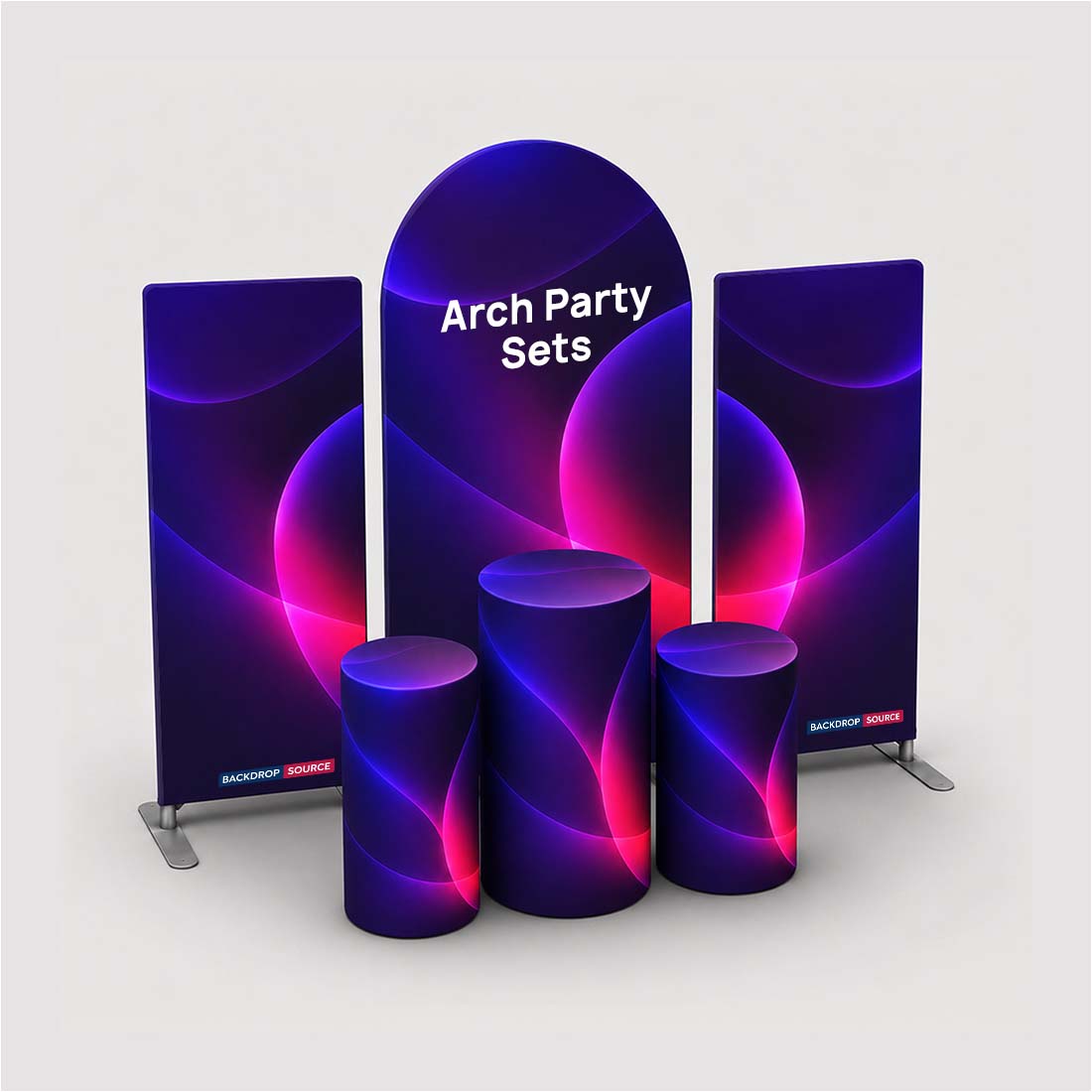 Bogen-Partysets mit Sockel – Modell 3