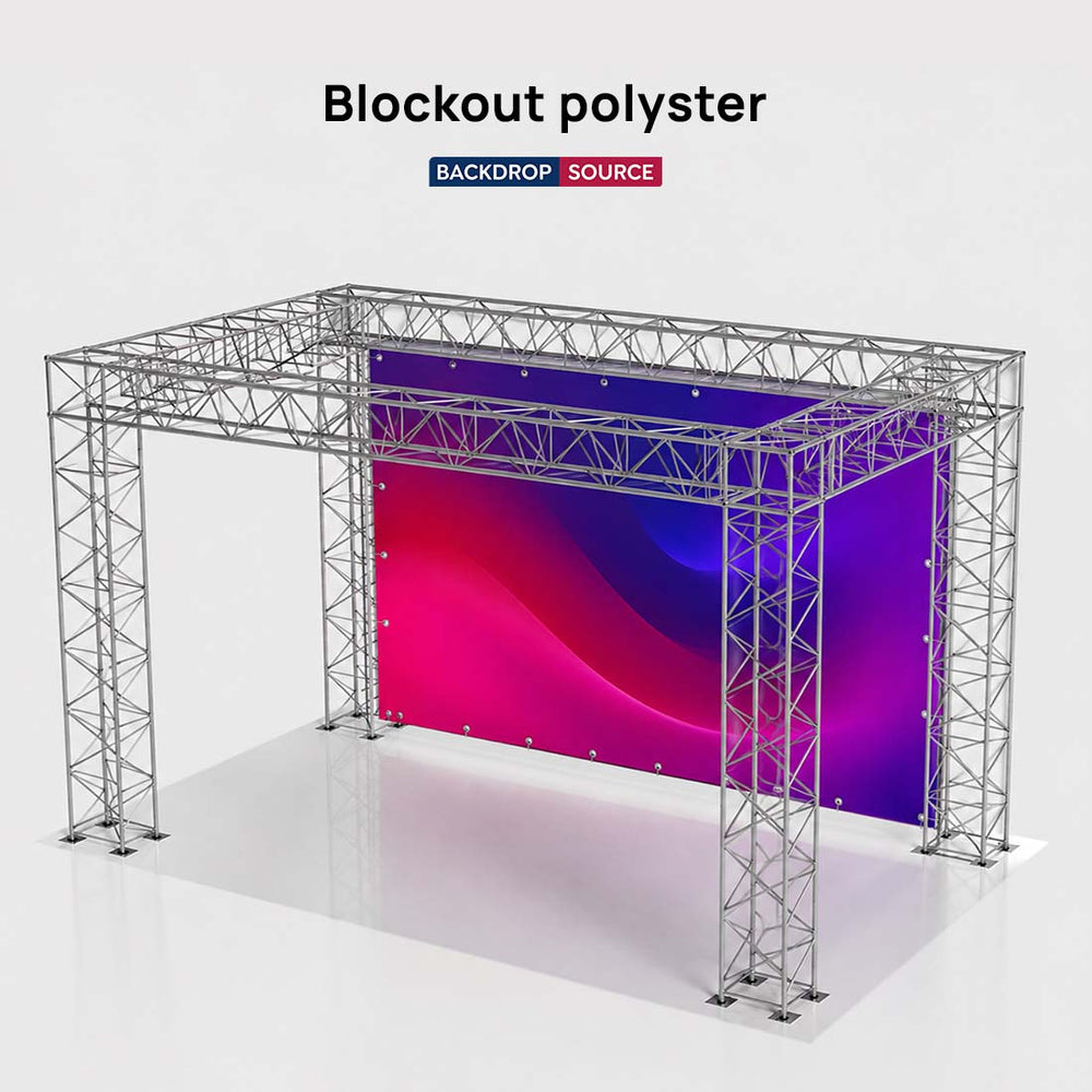 Individuell gestaltete Traversenbanner