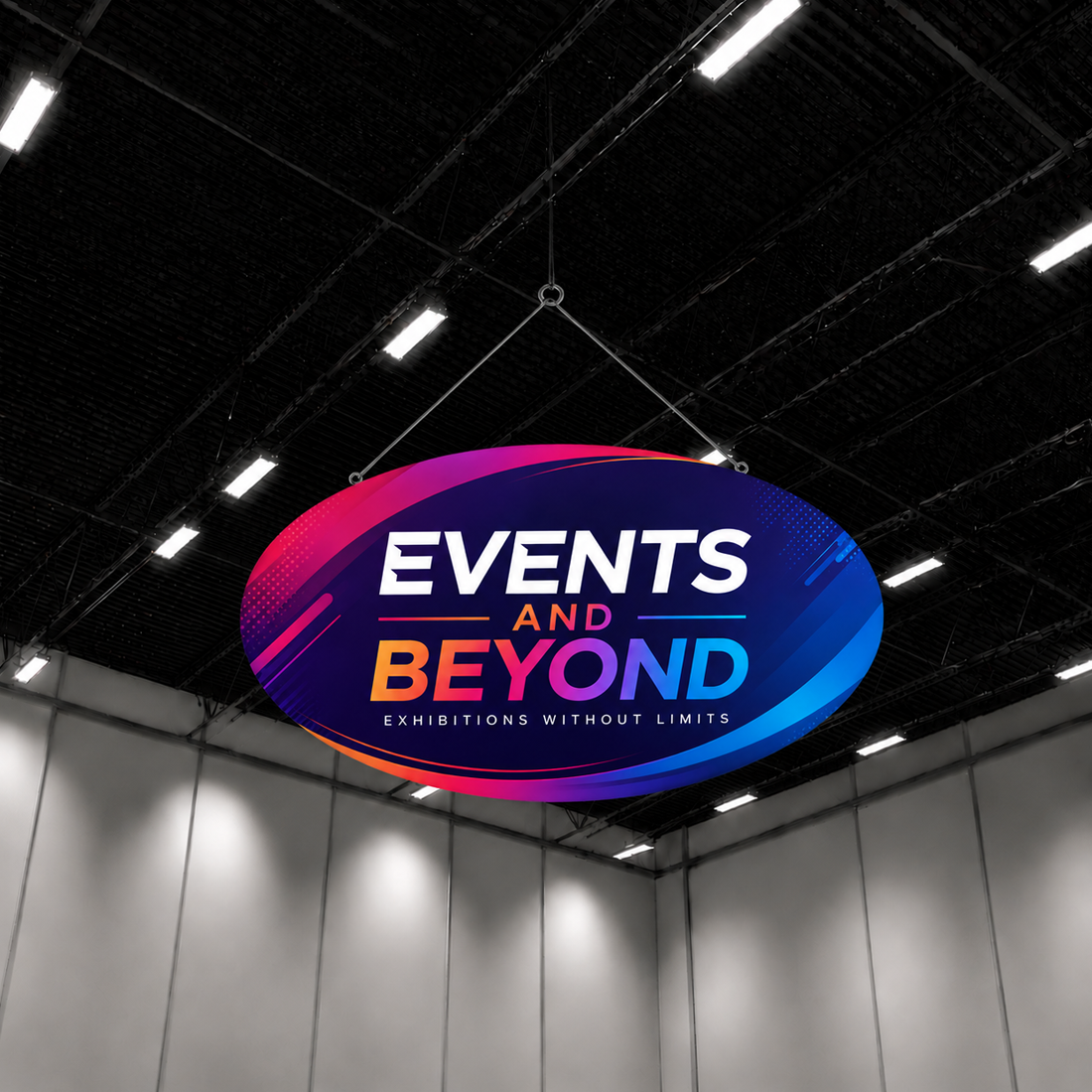 Sky Tube Ellipse Hanging Banner