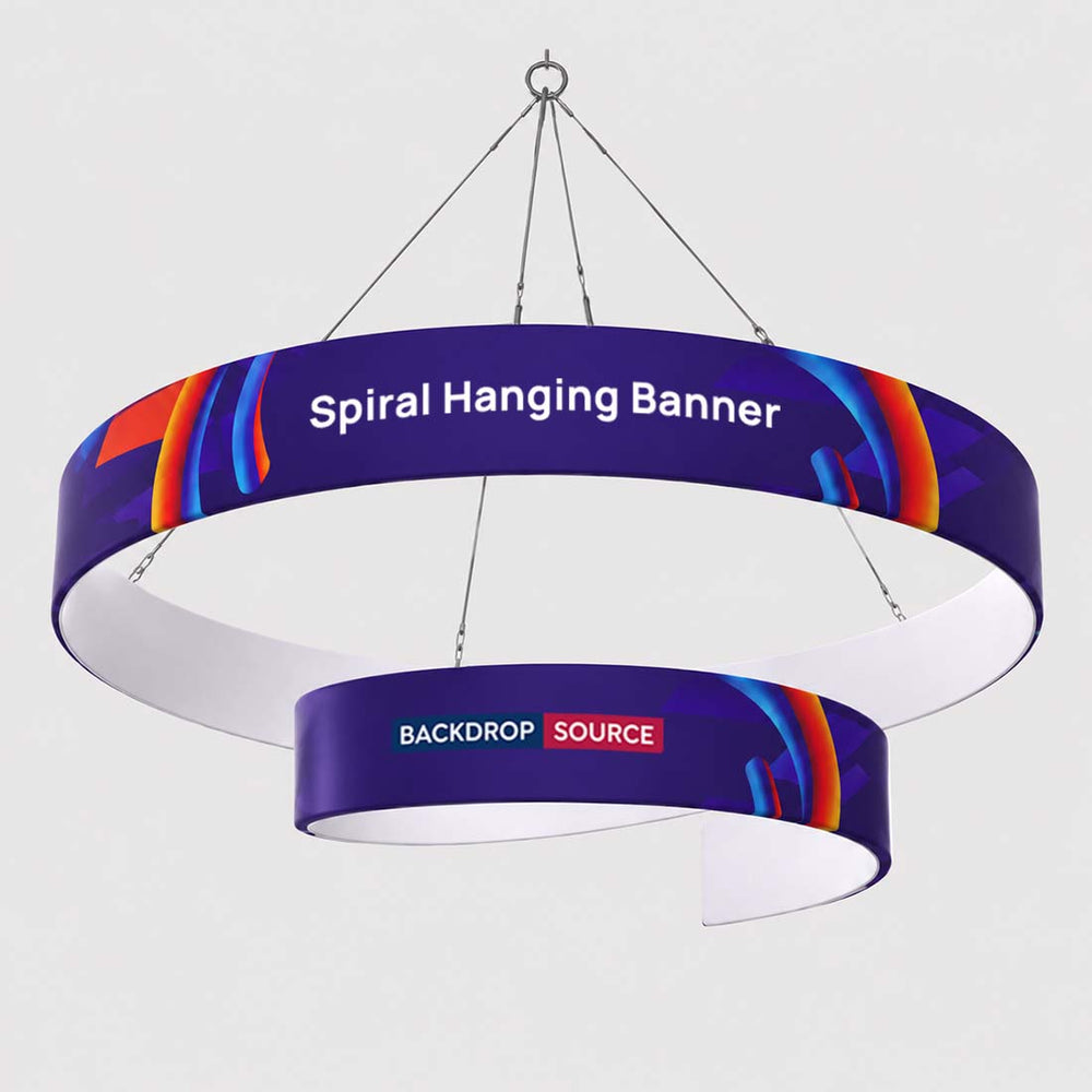 Spiralförmiges Hänge-Banner