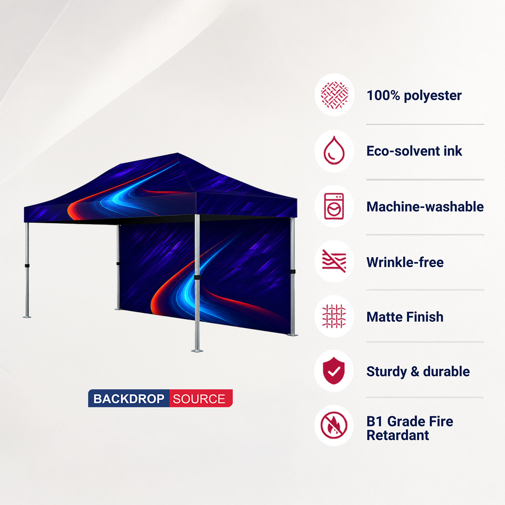 Heavy Duty Fabric Canopy Tent – (4.5m W x 3m H )