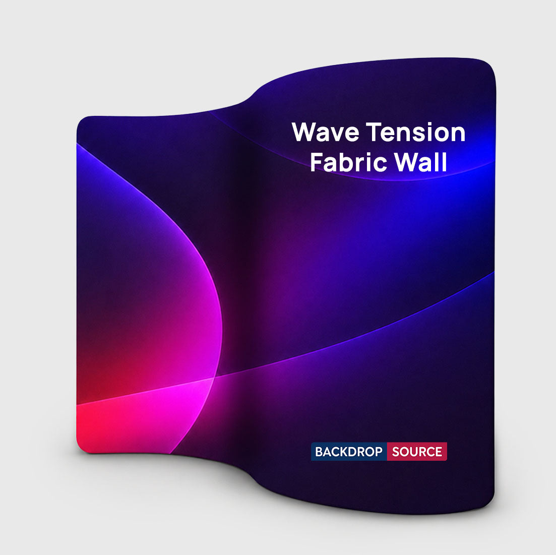 S Shape Wave Fabric Display Wall
