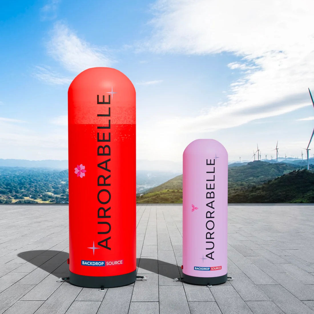 Aufblasbare Werbesäulen