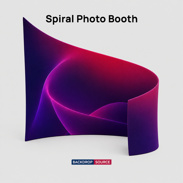 Spiralförmiger Hintergrund für Fotokabinen