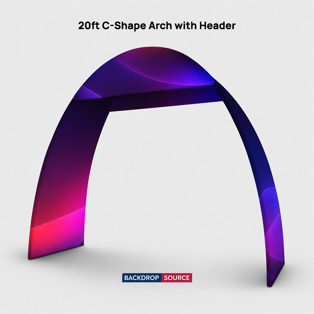 C-förmiger Spannstoffbogen – 6m
