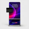 EZ-Display-Aufsteller mit Regalen und TV-Halterung