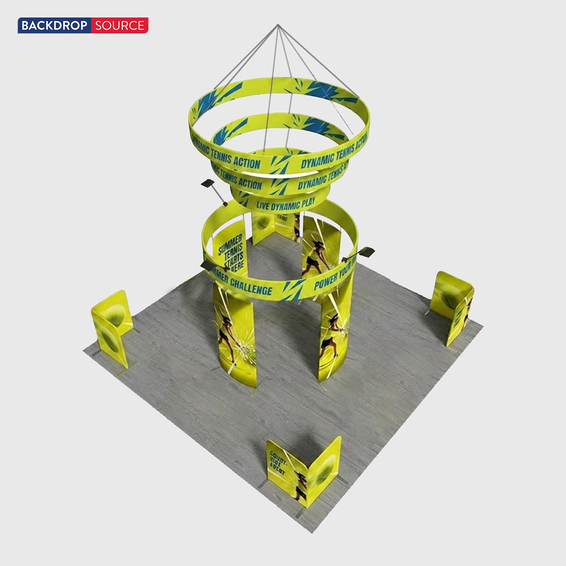 Modulare Messestand-Sets 6m x 6m – Modell 21