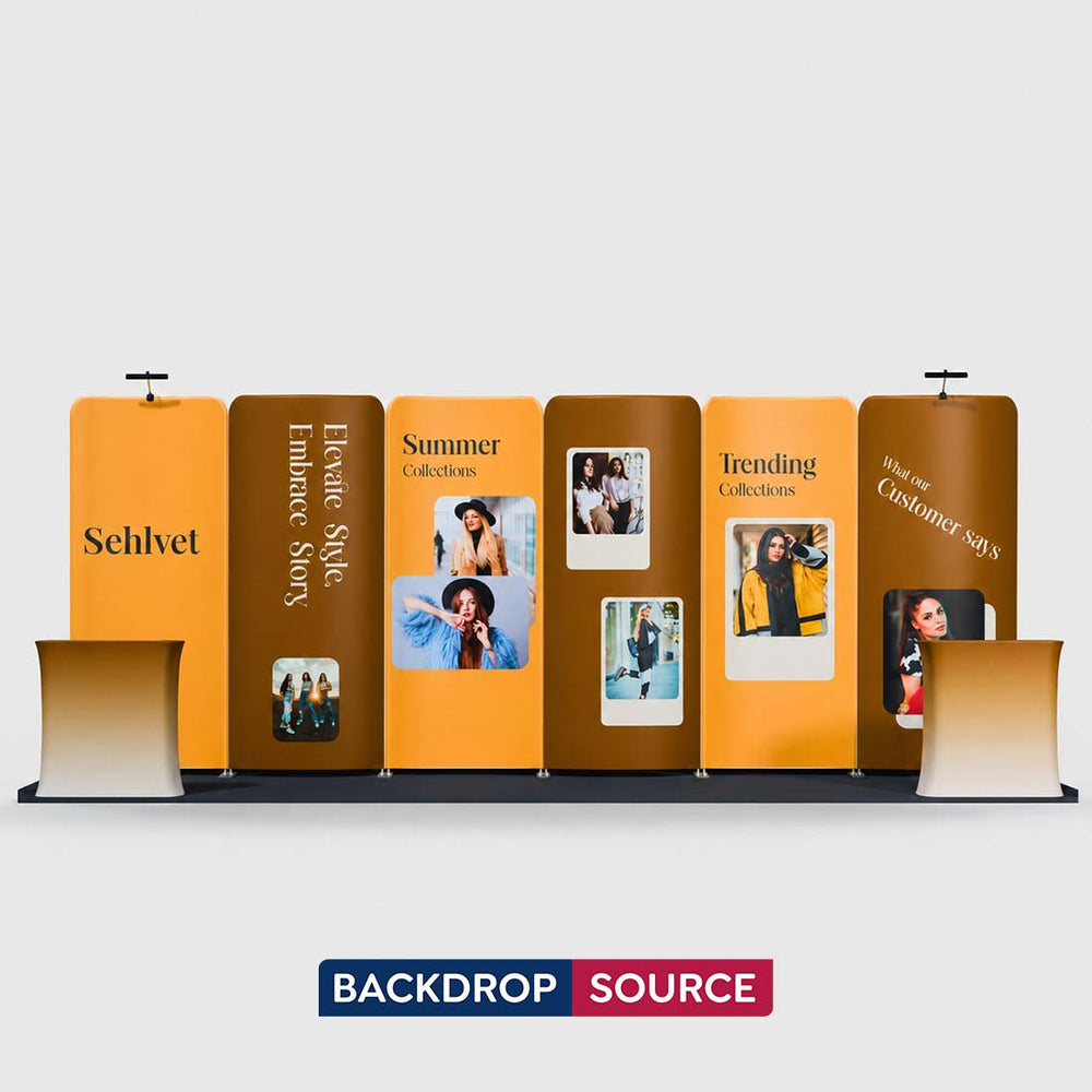 Portable Exhibit Display 3m x 6m - Model 17