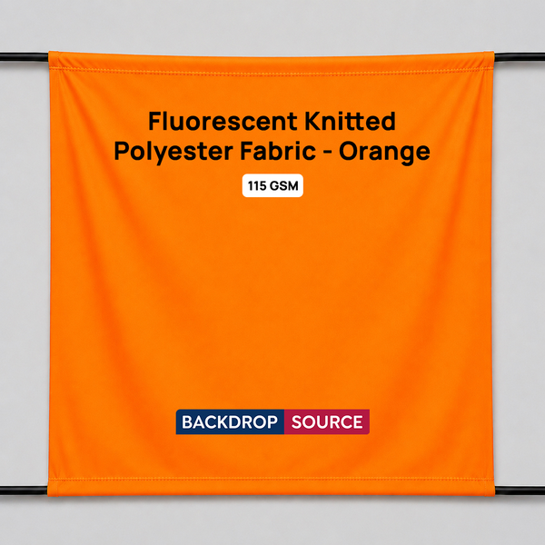 Druck auf fluoreszierendem Strickpolyesterstoff