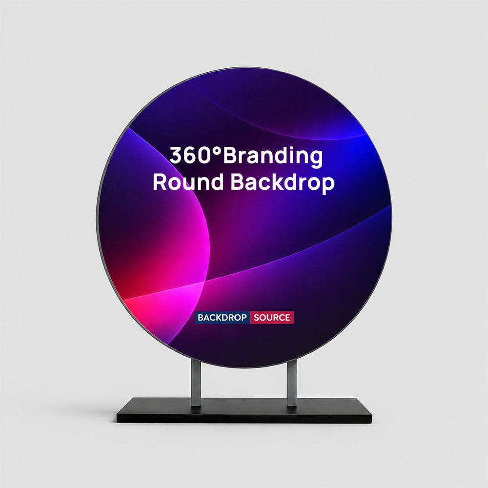 Runder 360°-Markenhintergrund