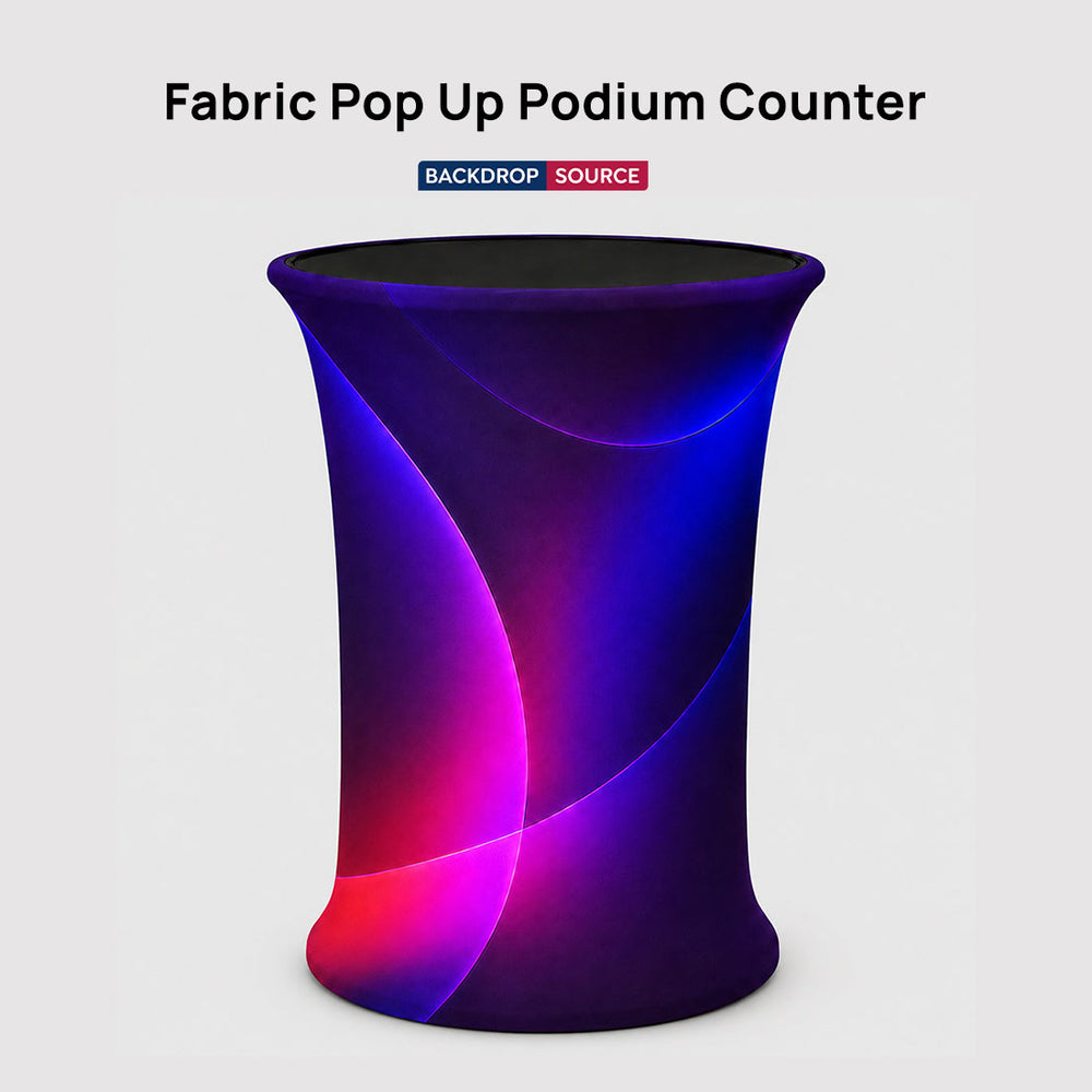 Stoff-Popup-Podiumstheke