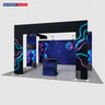 Modulare Messestand-Sets 6m  x 6m – Modell 16