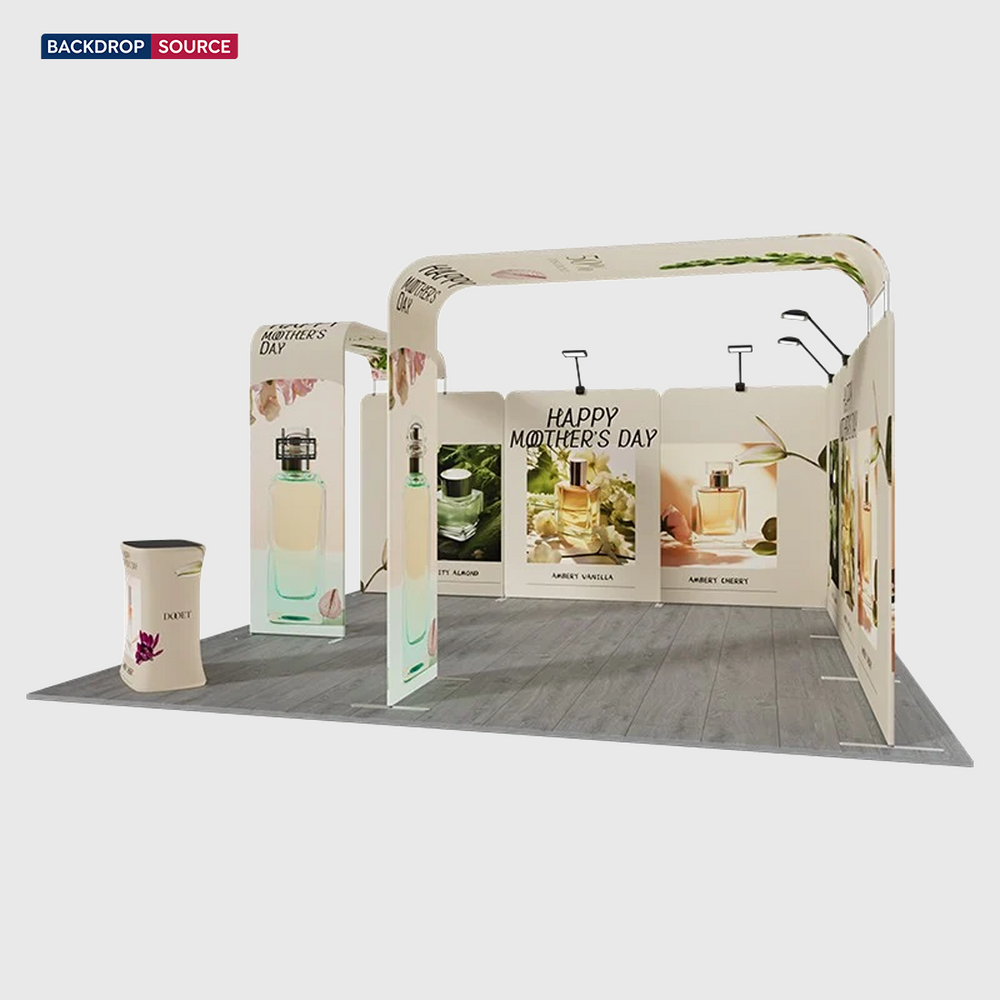 Modulare Messestand-Sets 6m x 6m – Modell 19