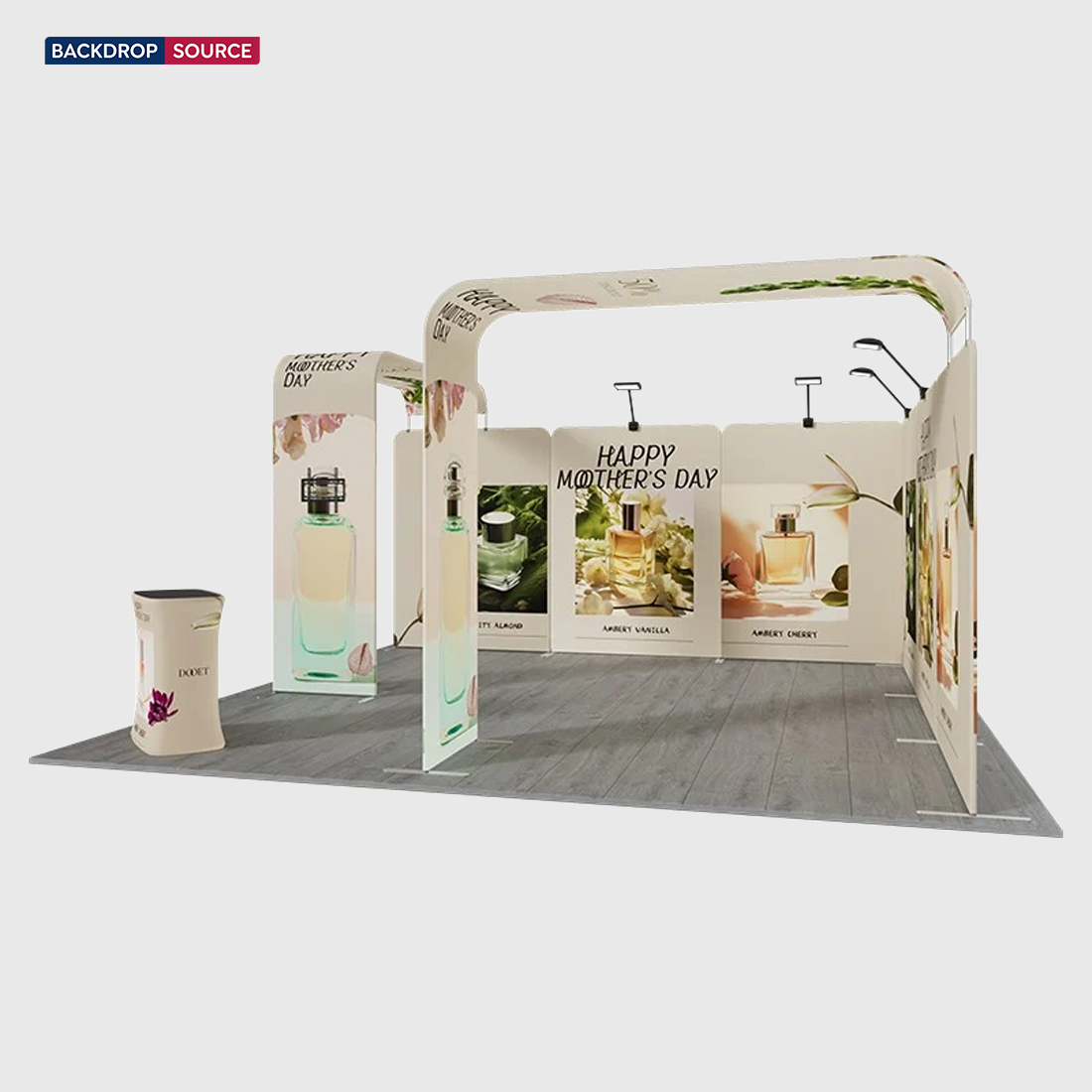 Modulare Messestand-Sets 6m x 6m – Modell 19