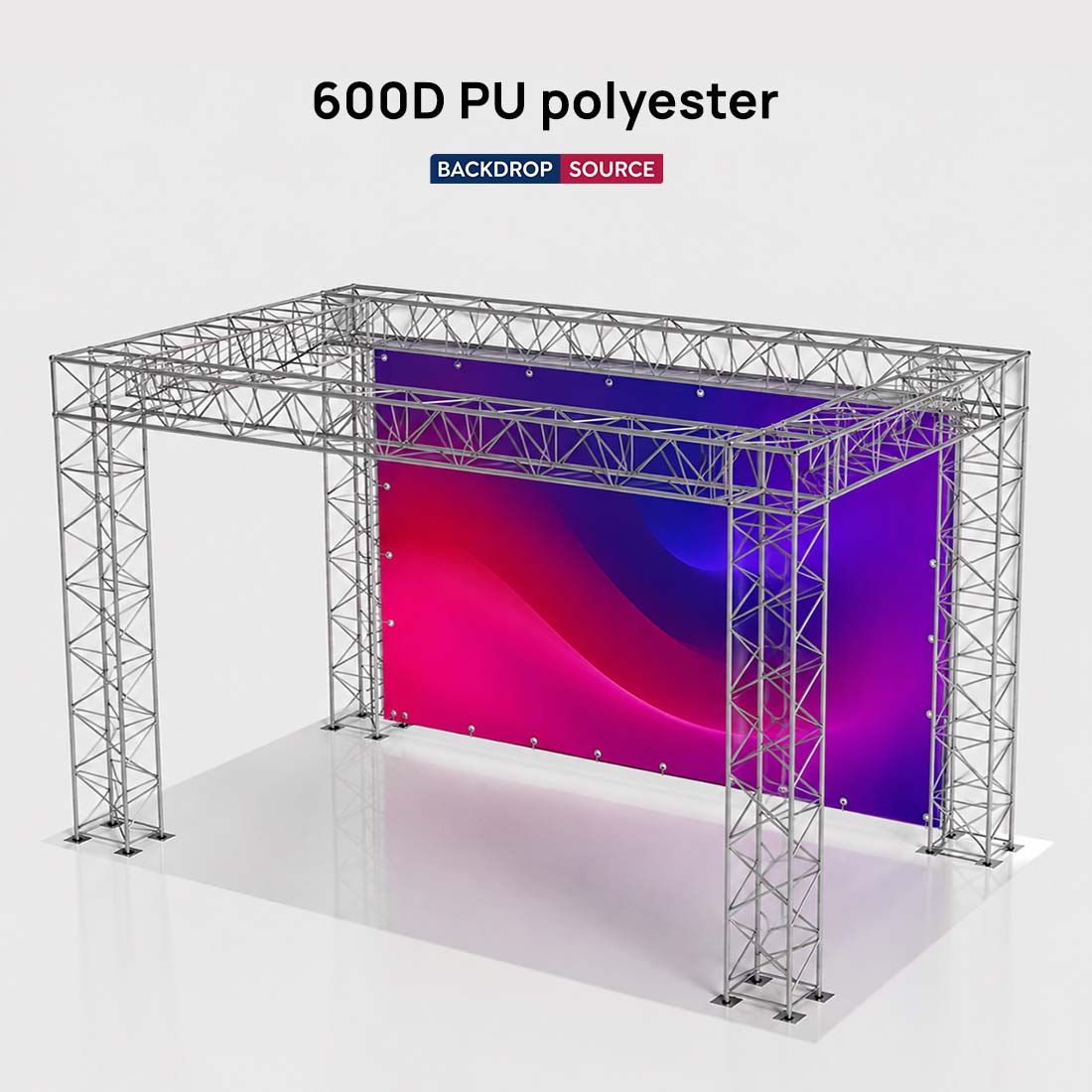 Individuell gestaltete Traversenbanner