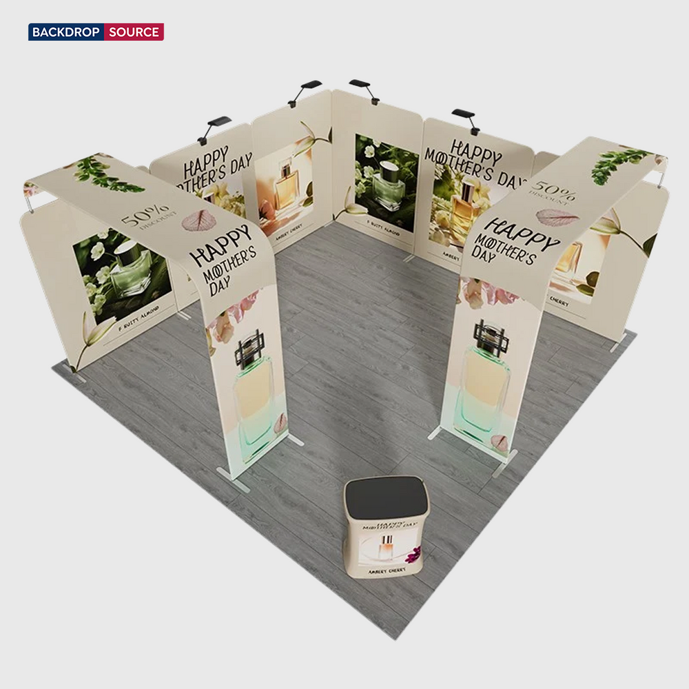Modulare Messestand-Sets 6m x 6m – Modell 19
