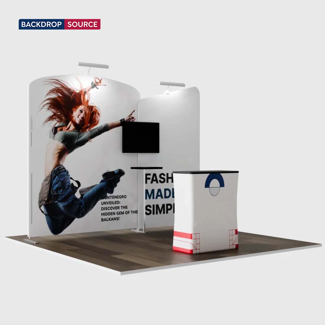 Tragbares Ausstellungsdisplay 3m x 3m – Modell 5