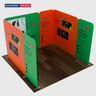 Magnetisches Stoff-Messestandsystem – Modell 2 (3m x 3m)