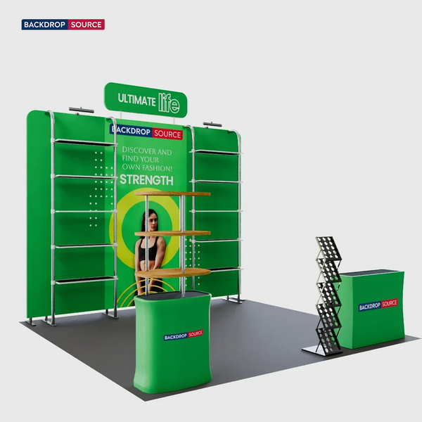 Tragbare Messedisplaywand 3m x 3m – Modell 20