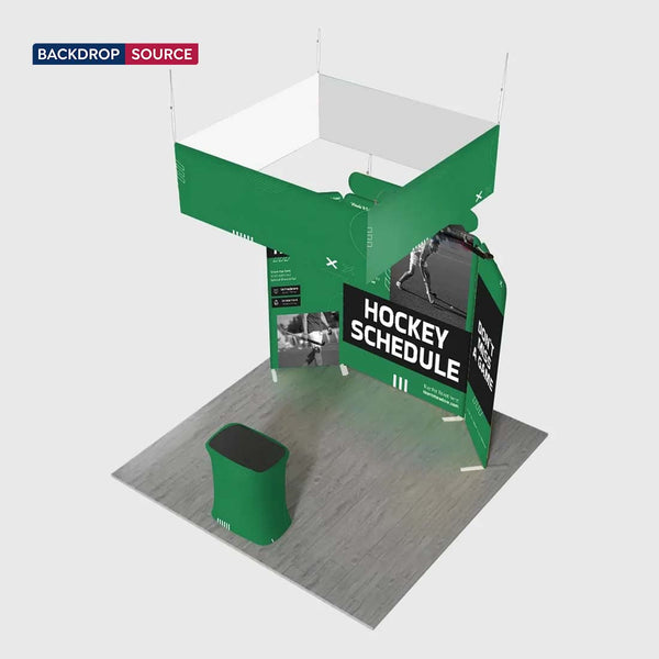Tragbare Messedisplaywand 3m x 3m – Modell 32