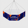 Hängendes Sky-Tube-Sechseckbanner