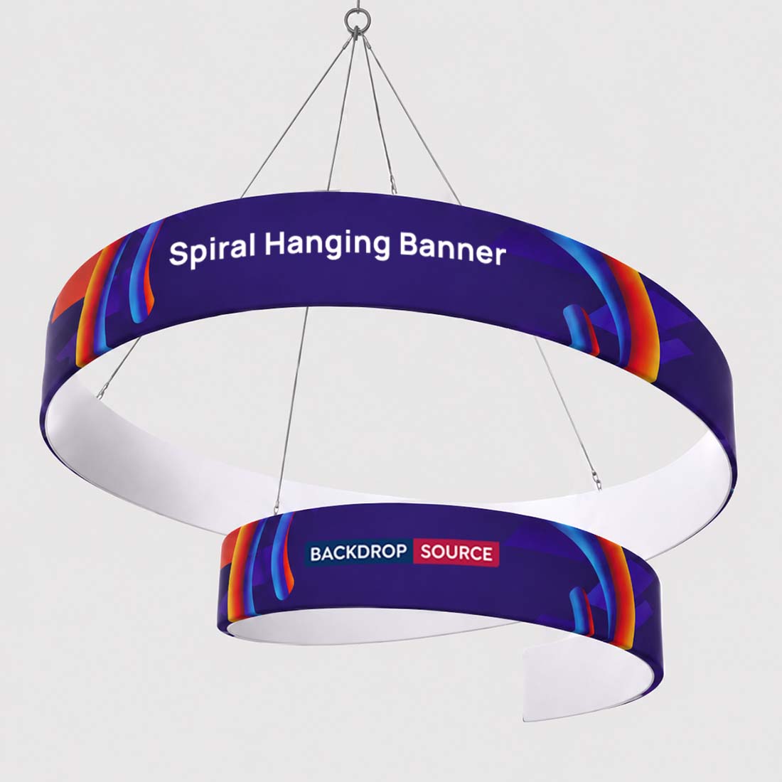 Spiralförmiges Hänge-Banner