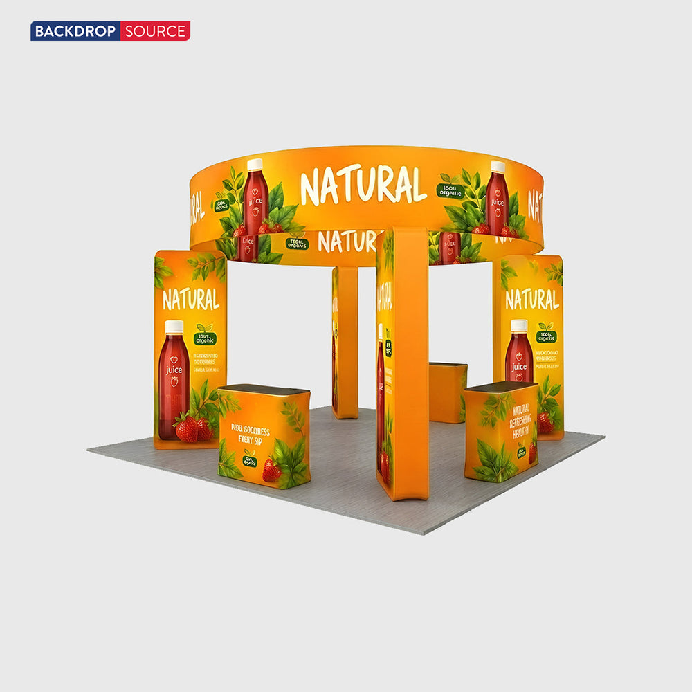 Modulare Messestand-Sets 6m x 6m – Modell 22
