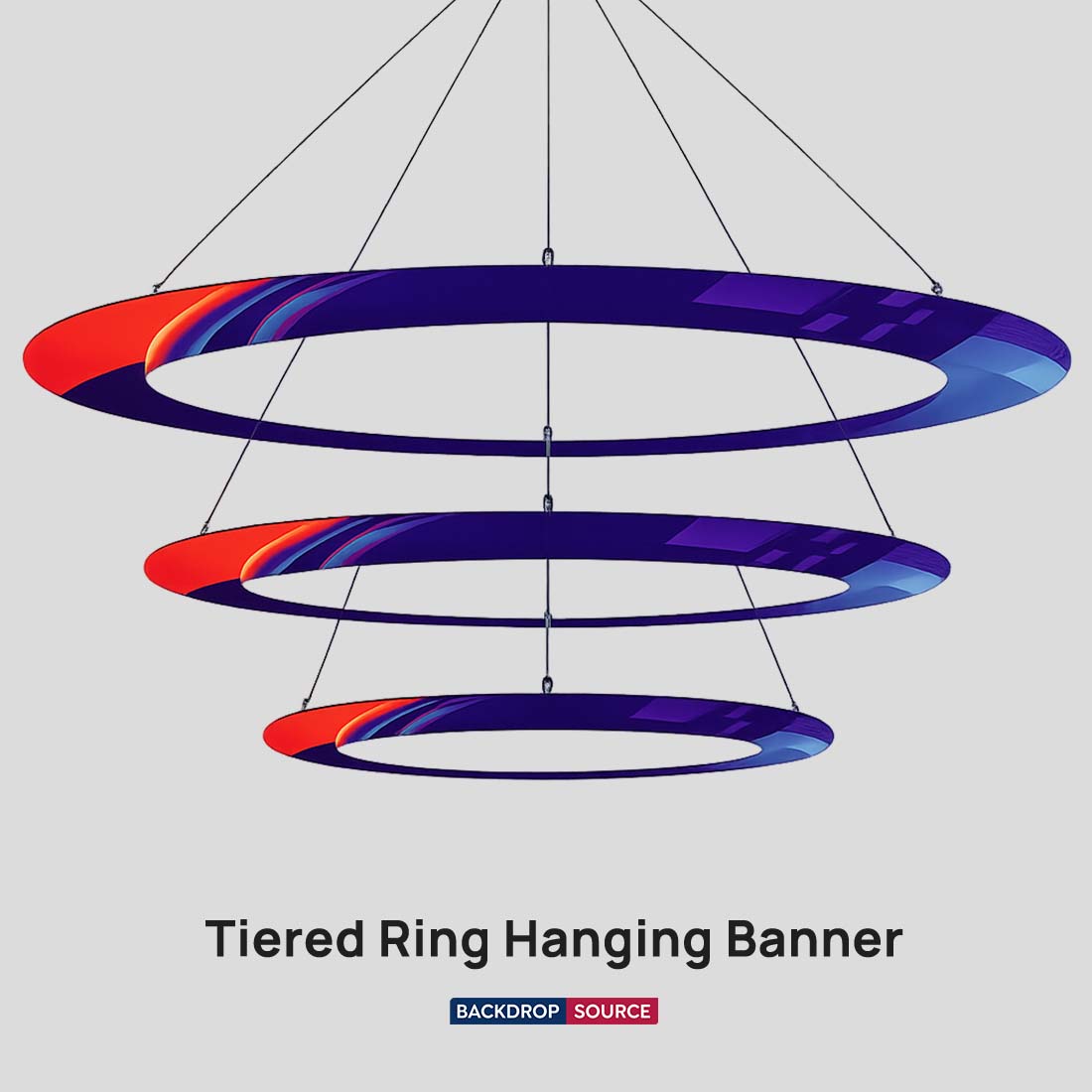Ringbanner mit mehreren Ebenen zum Aufhängen