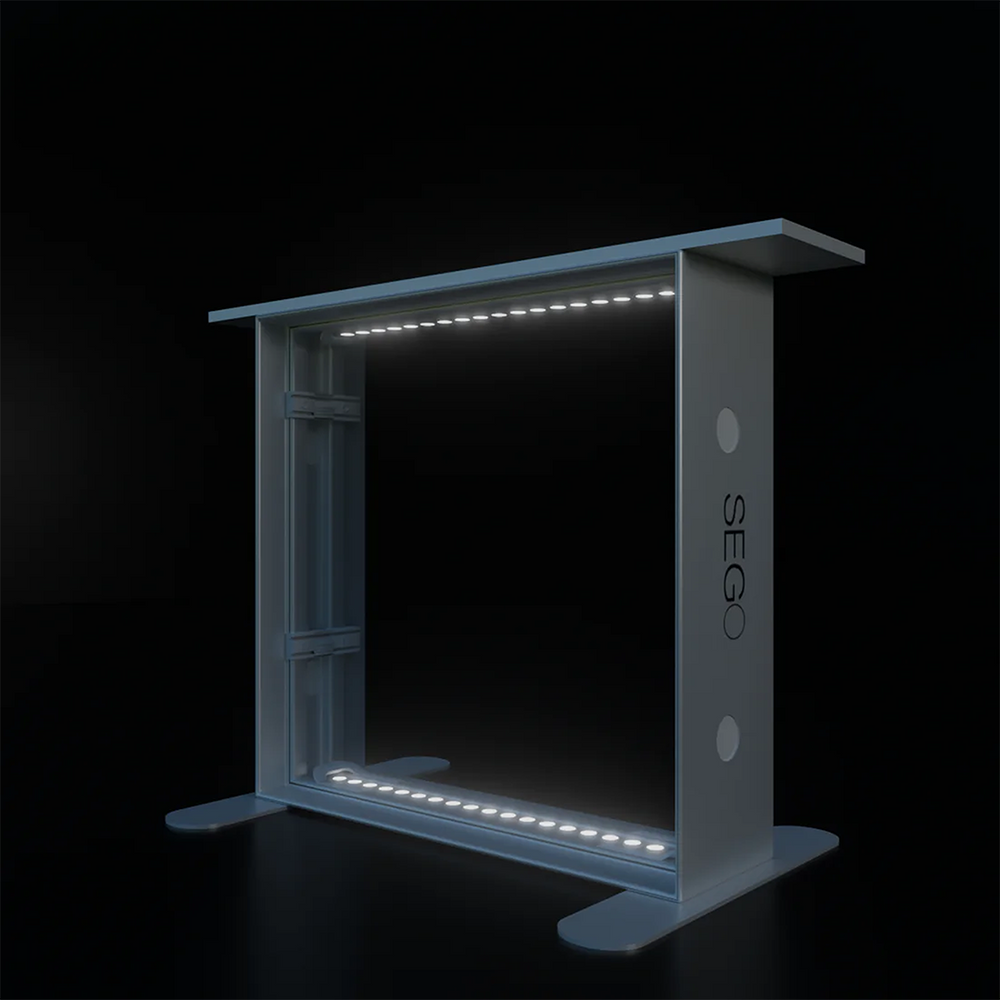 SEGO Fabric Lightbox Counter – 1m W x 1m H